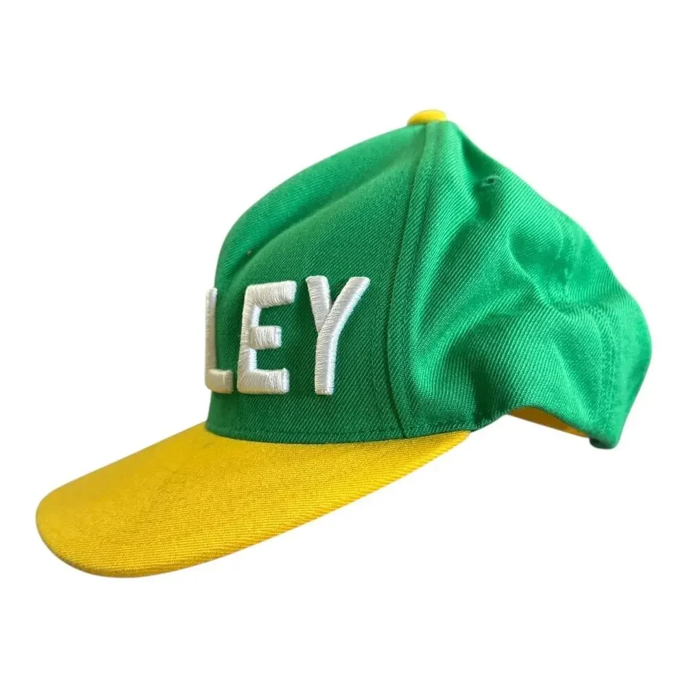 Hurley Classics Yupoong Brasil Brazil Flag Under Brim Ball Cap Wool Blend Green